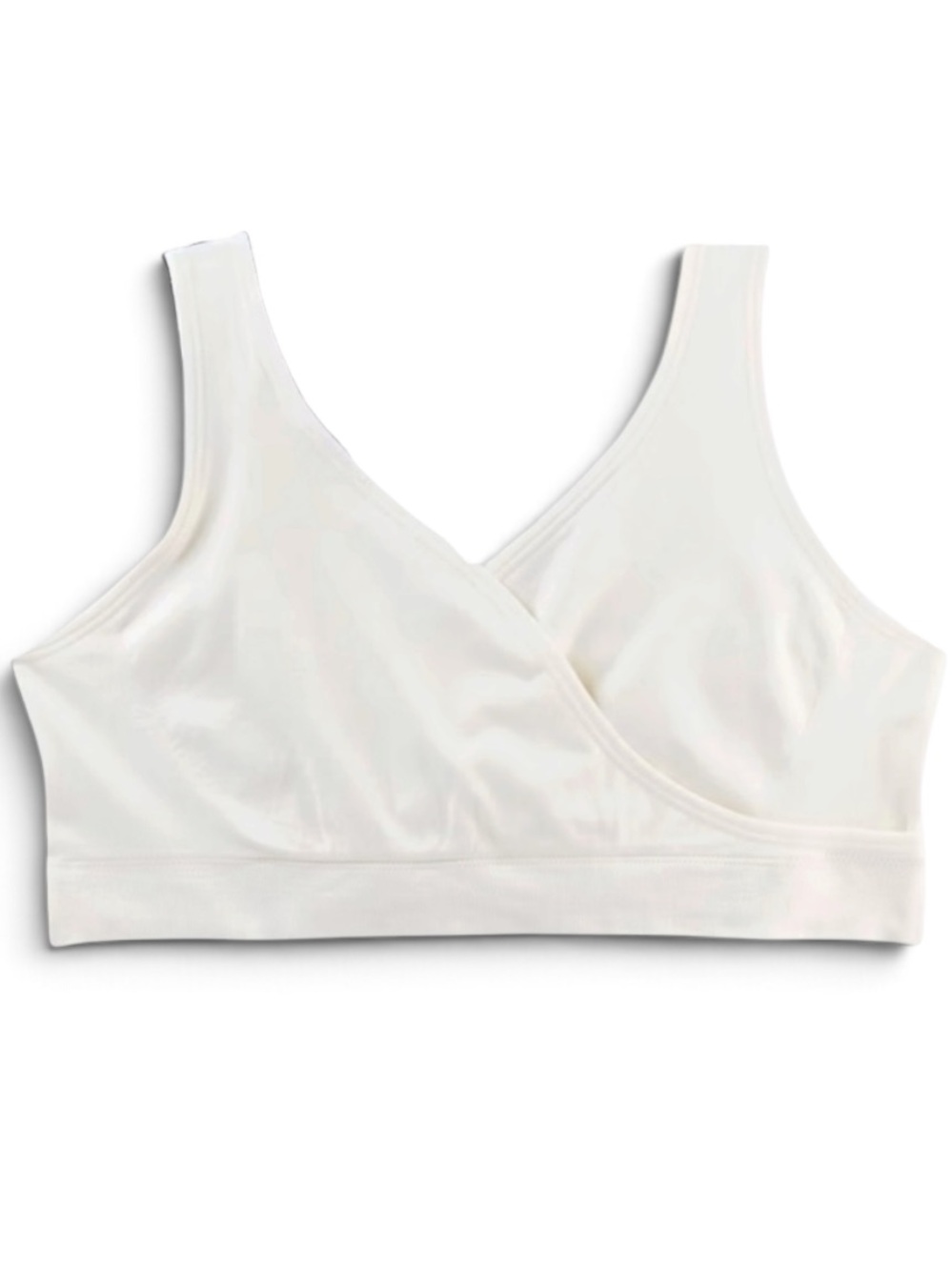 Auden Women's Nursing Unlined V-Neck Bralette White